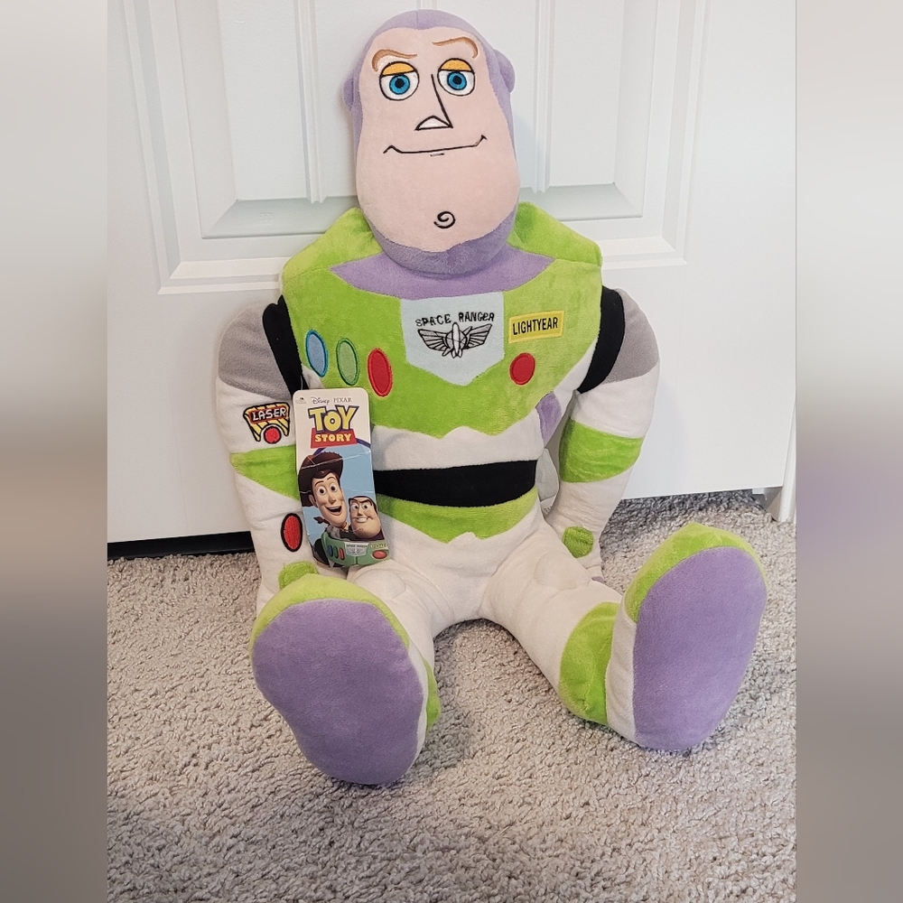 Disney Buzz Lightyear Plush Toy - Green, Purple, White